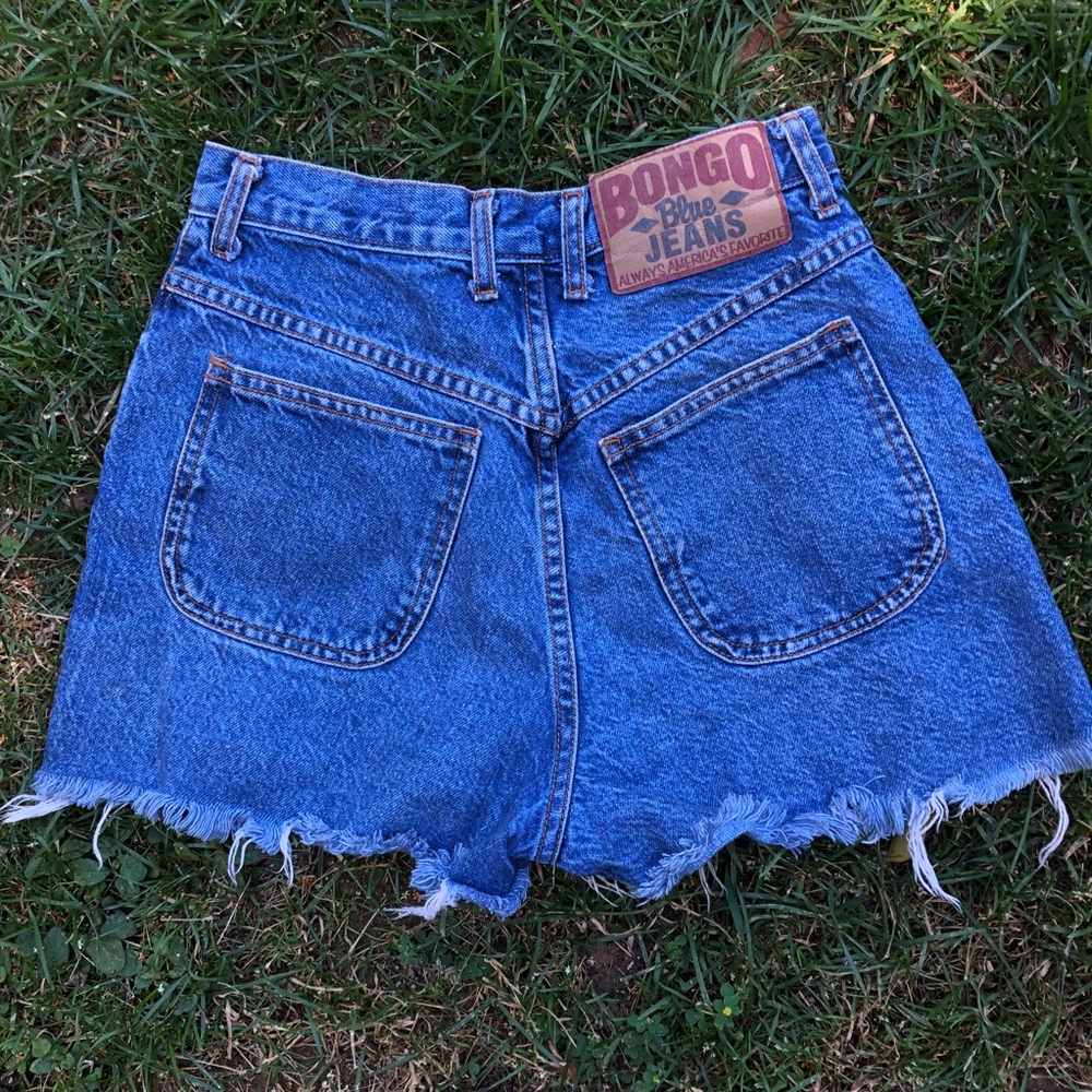 Vintage 80s Bongo High Waist Cut off Shorts 25